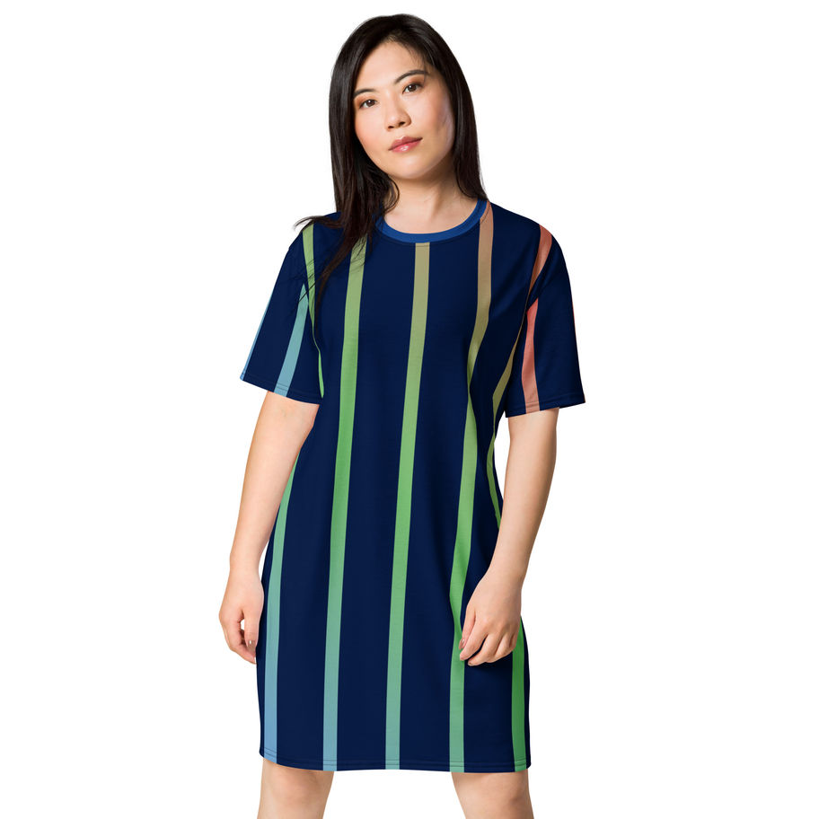 Navy Womens T-Shirt Dress