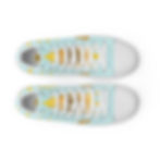 Mens High-Top Shoes Blue