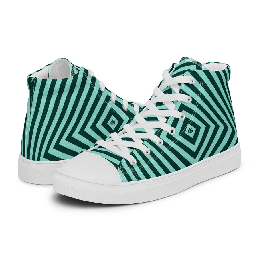 Mens High-Top Shoes Aqua