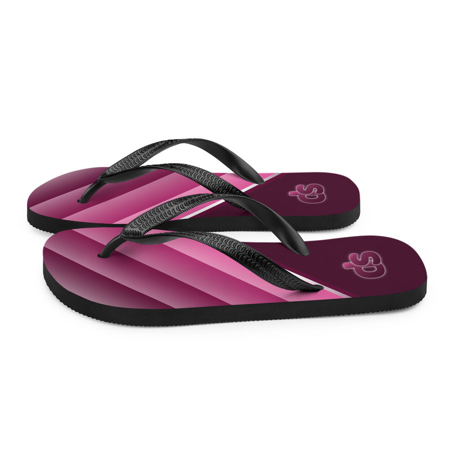 unisex flip-flops raspberry