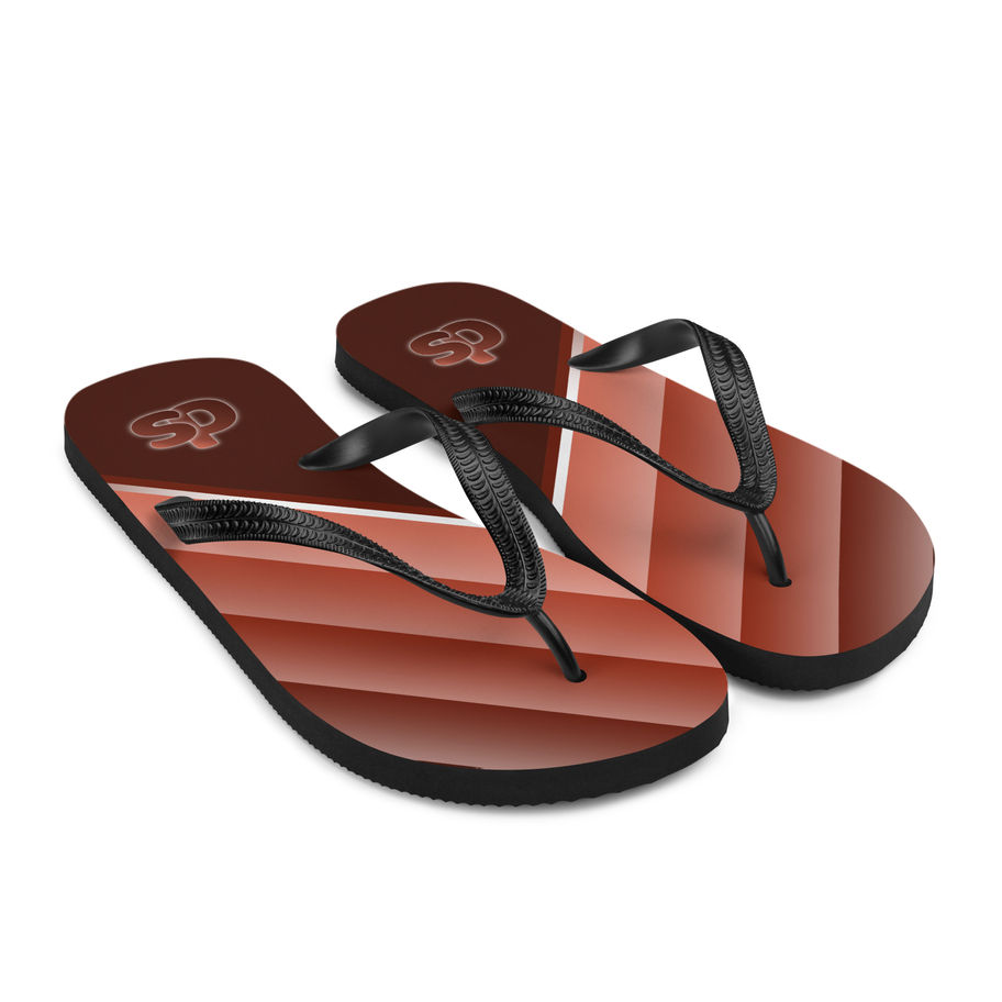 unisex flip-flops peachy brown