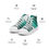 Thumbnail: DS Men’s High-Top Canvas Shoes - Aqua Stripe