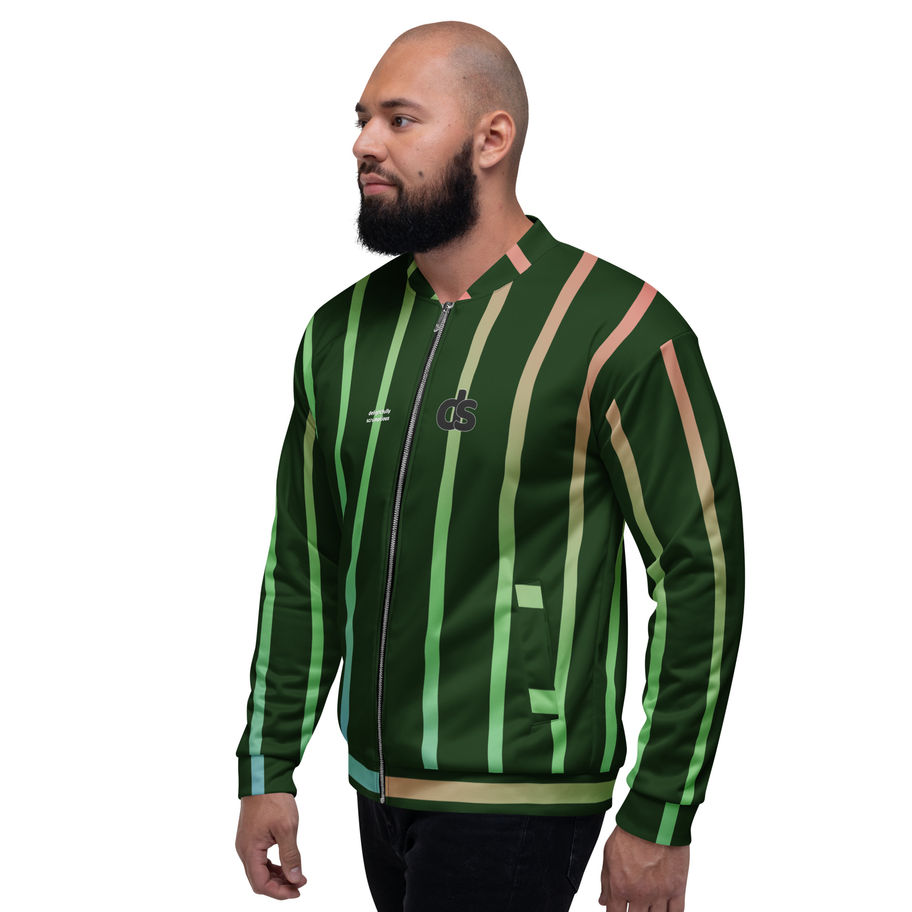 Green Unisex Bomber Jacket