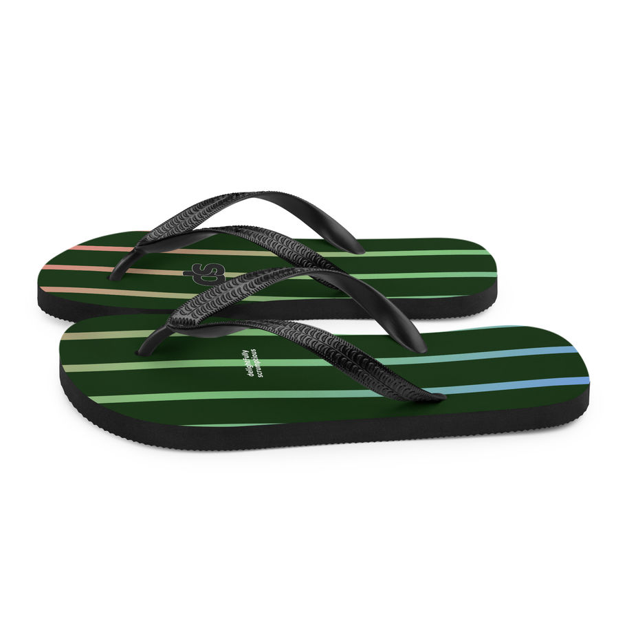 Green Unisex Flip-Flops