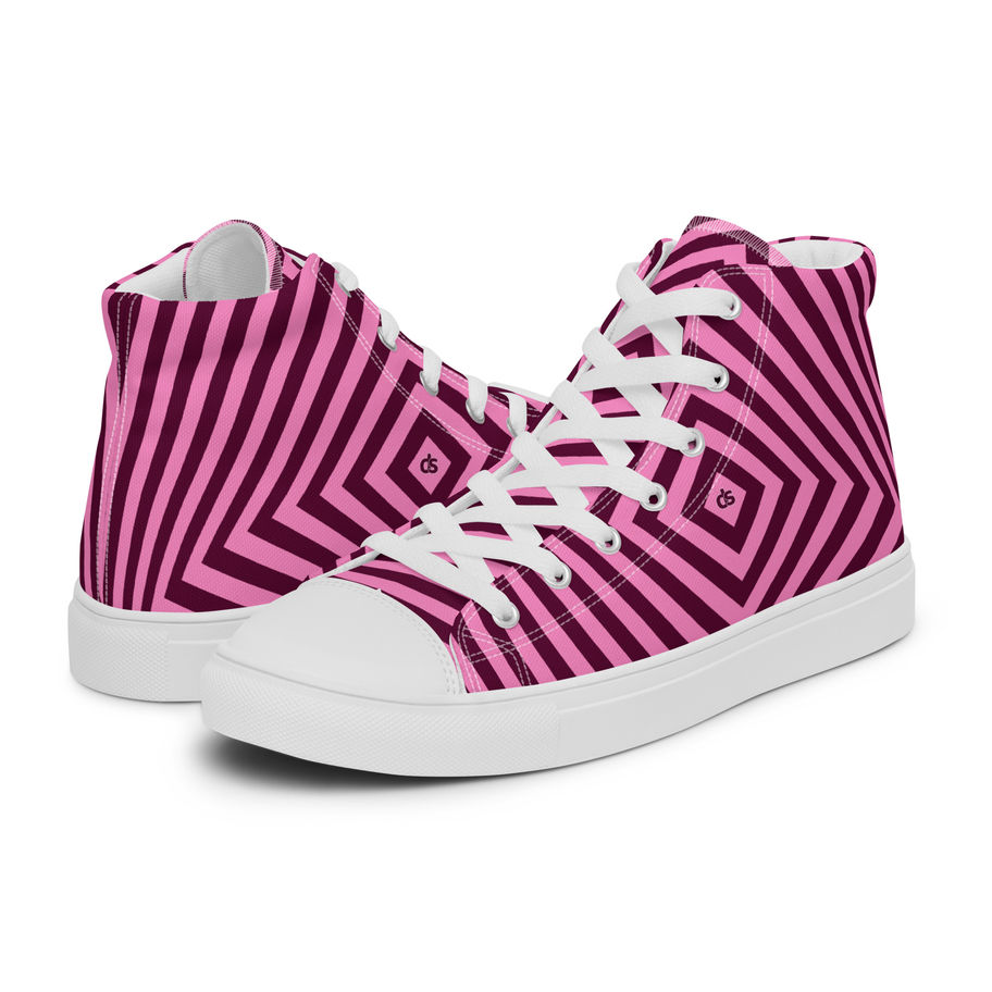 Mens High-Top Shoes Raspberry