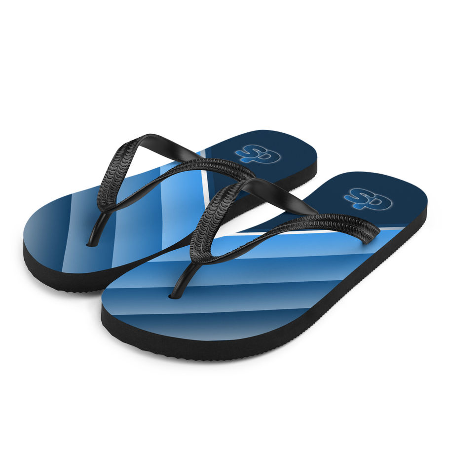 unisex flip-flops blueberry