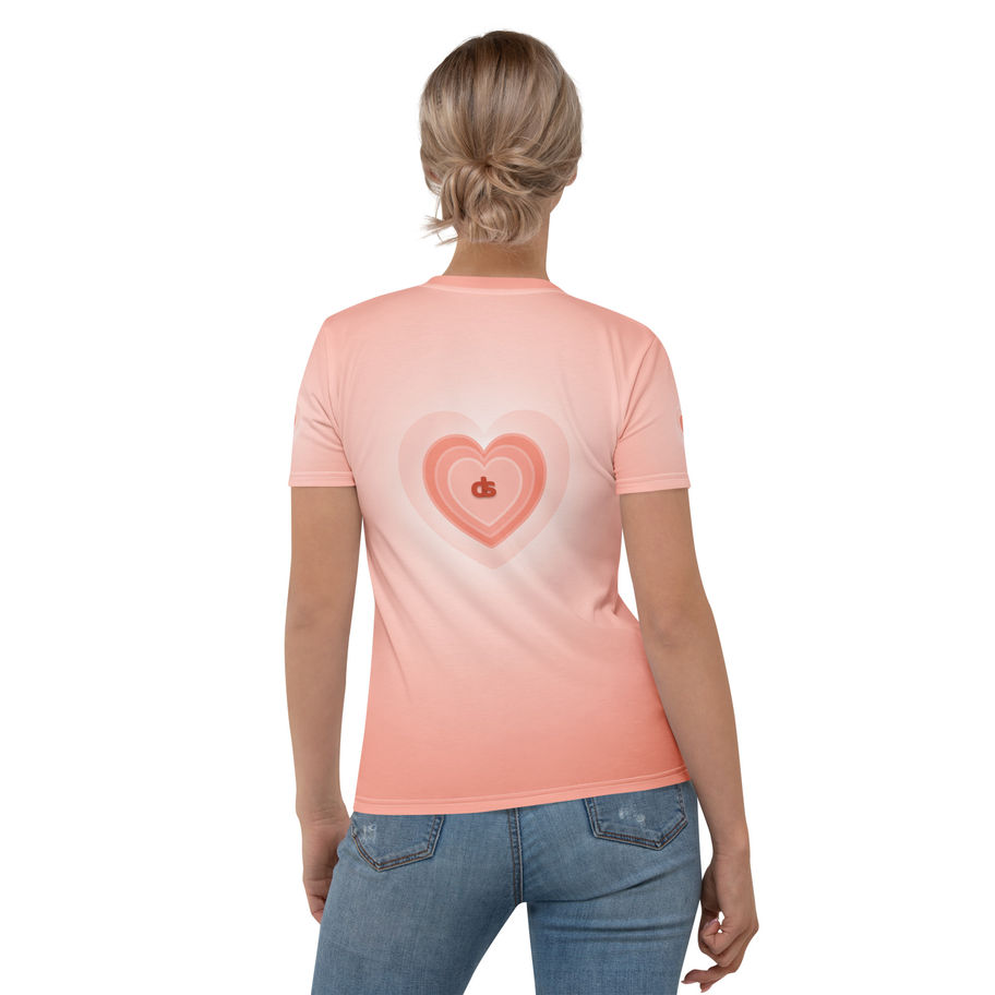 Peach Womens T-Shirt