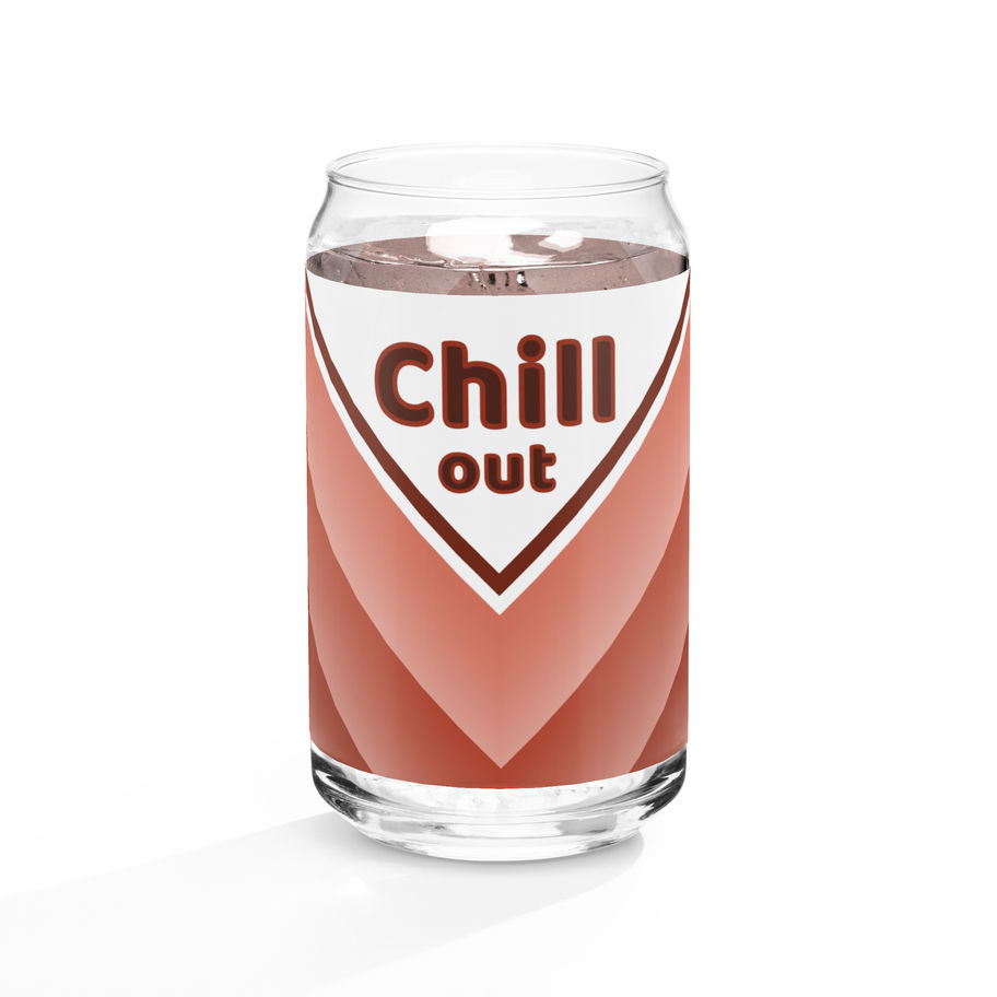 Can-Shaped Glass with optional Straw and Lid