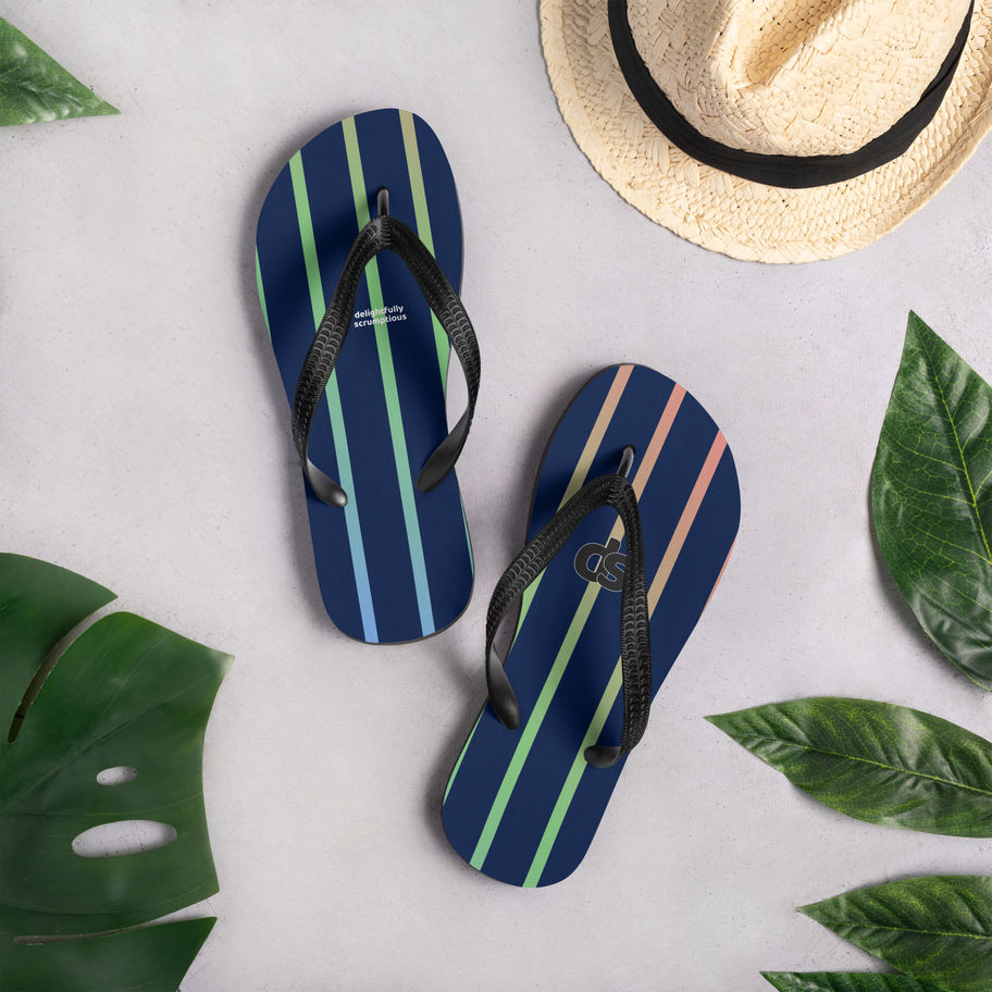 Navy Unisex Flip-Flops