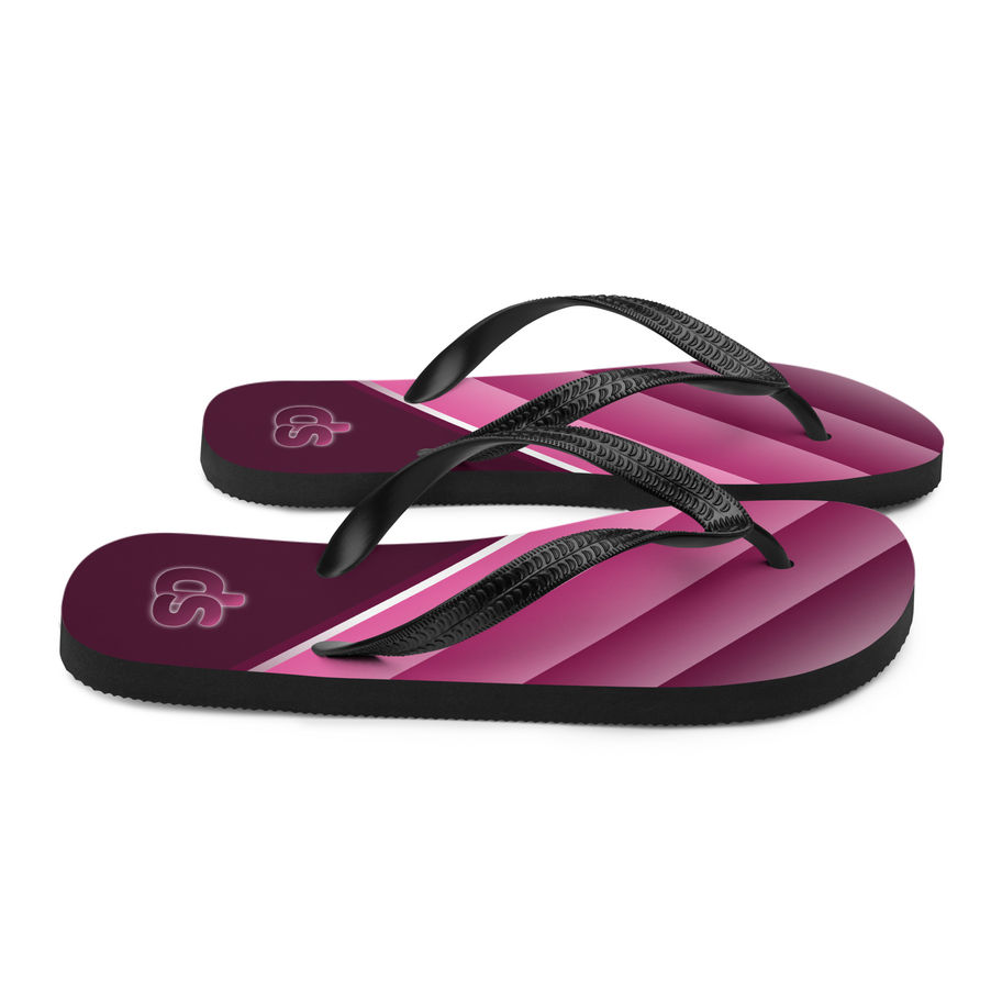 unisex flip-flops raspberry