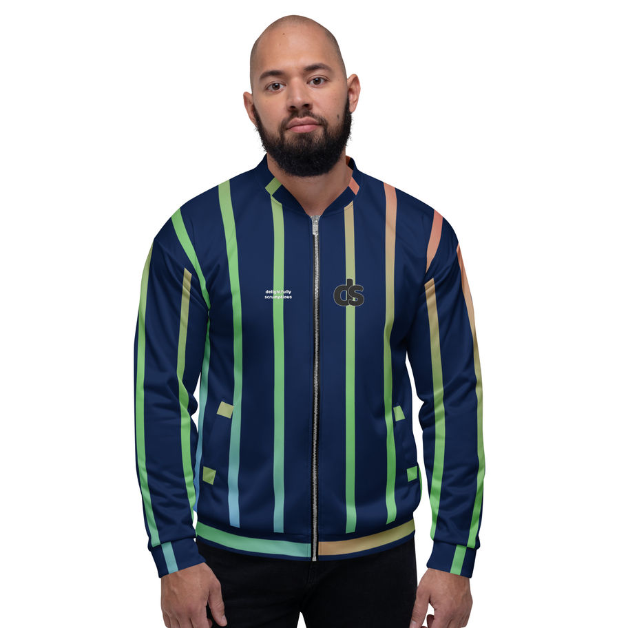 Navy Unisex Bomber Jacket