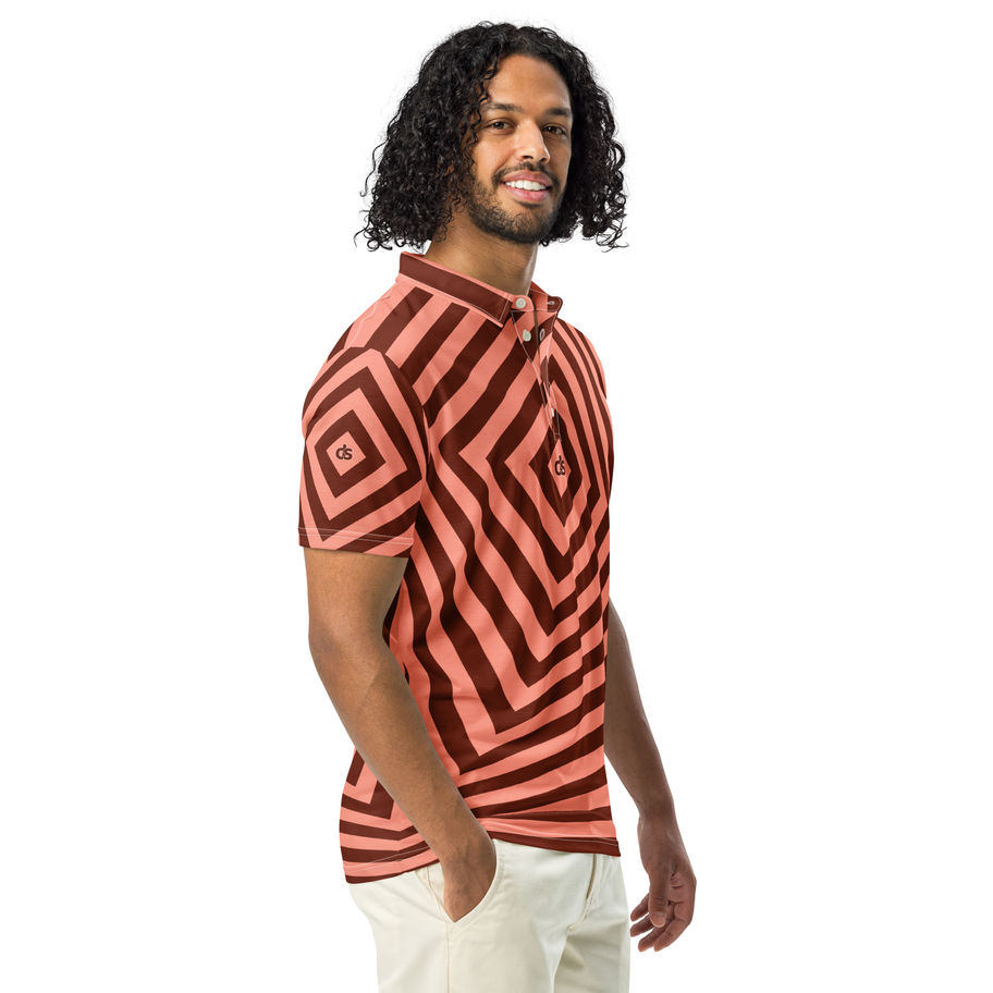 Mens Polo Shirt Peachy Brown