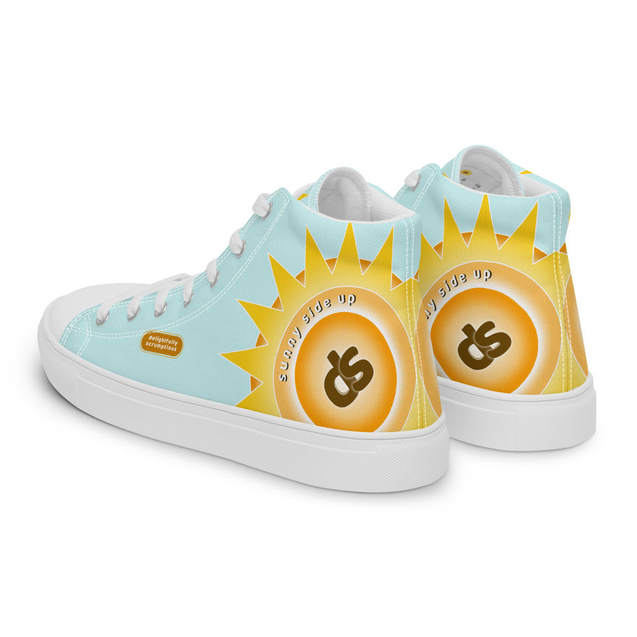 Mens High-Top Shoes Blue