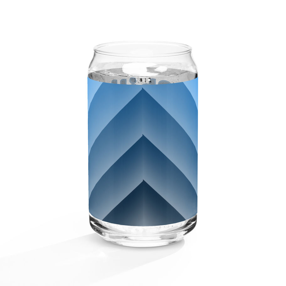 Can-Shaped Glass with optional Straw and Lid