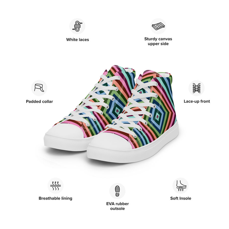 Mens High-Top Shoes Multicolour