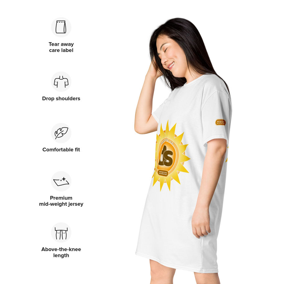 womens t-shirt dress white