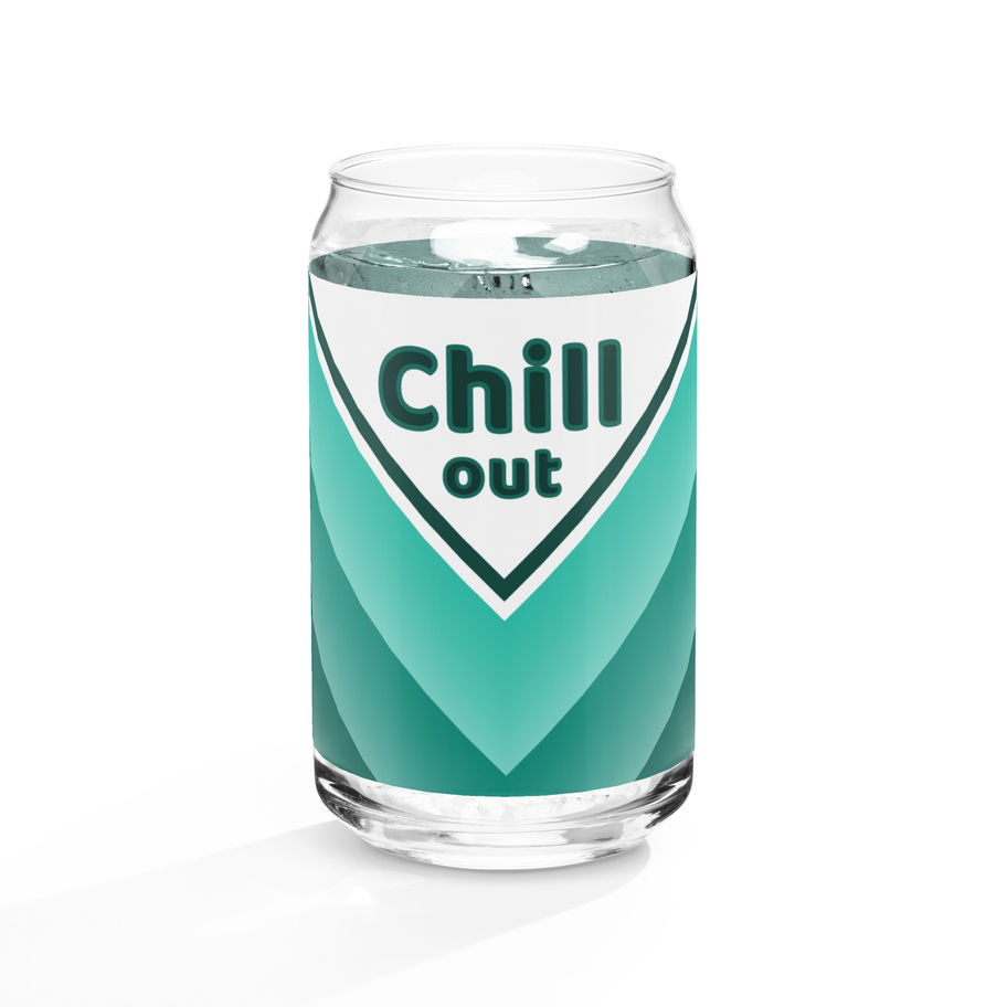 Can-Shaped Glass with optional Straw and Lid