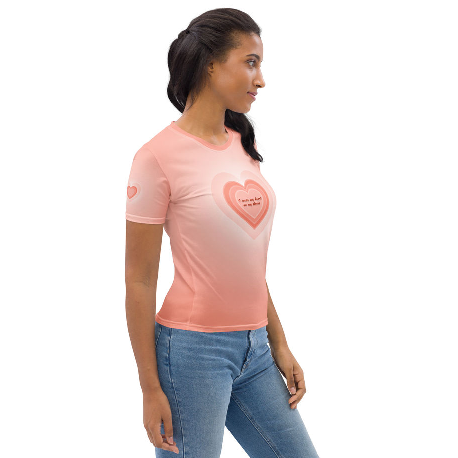 Peach Womens T-Shirt