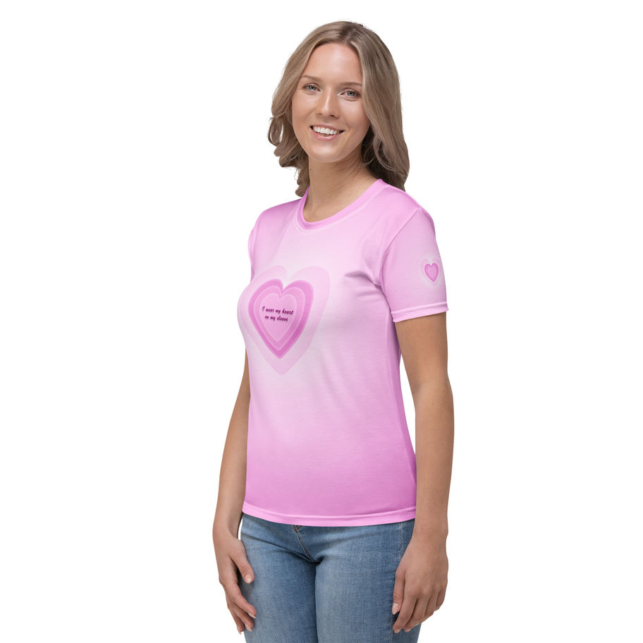Pink Womens T-Shirt