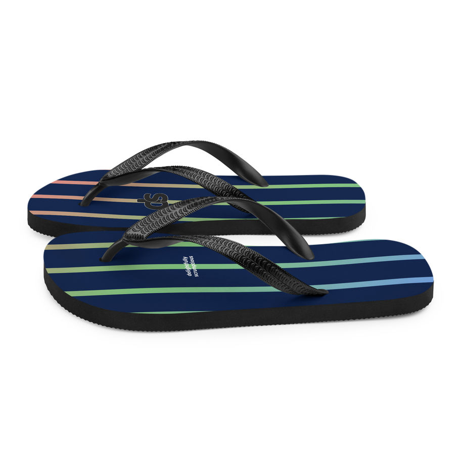 Navy Unisex Flip-Flops