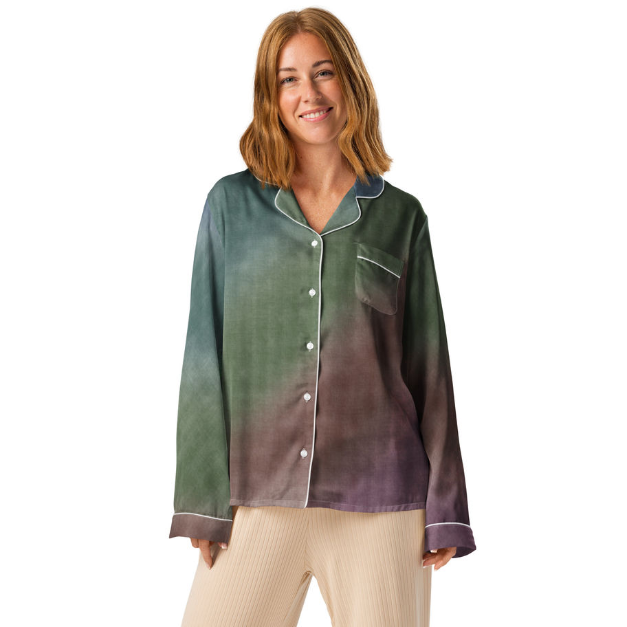 Womens Long-Sleeve Pyjama Top Pajama
