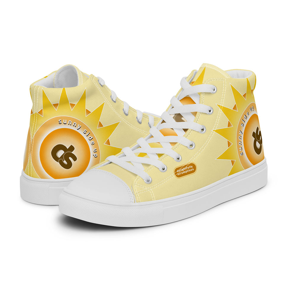Womens High-Top Shoes Yellow