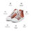 Thumbnail: DS Men’s High-Top Canvas Shoes - PeachyBrown Stripe