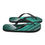 Thumbnail: DS Flip-Flops - Aqua Stripe