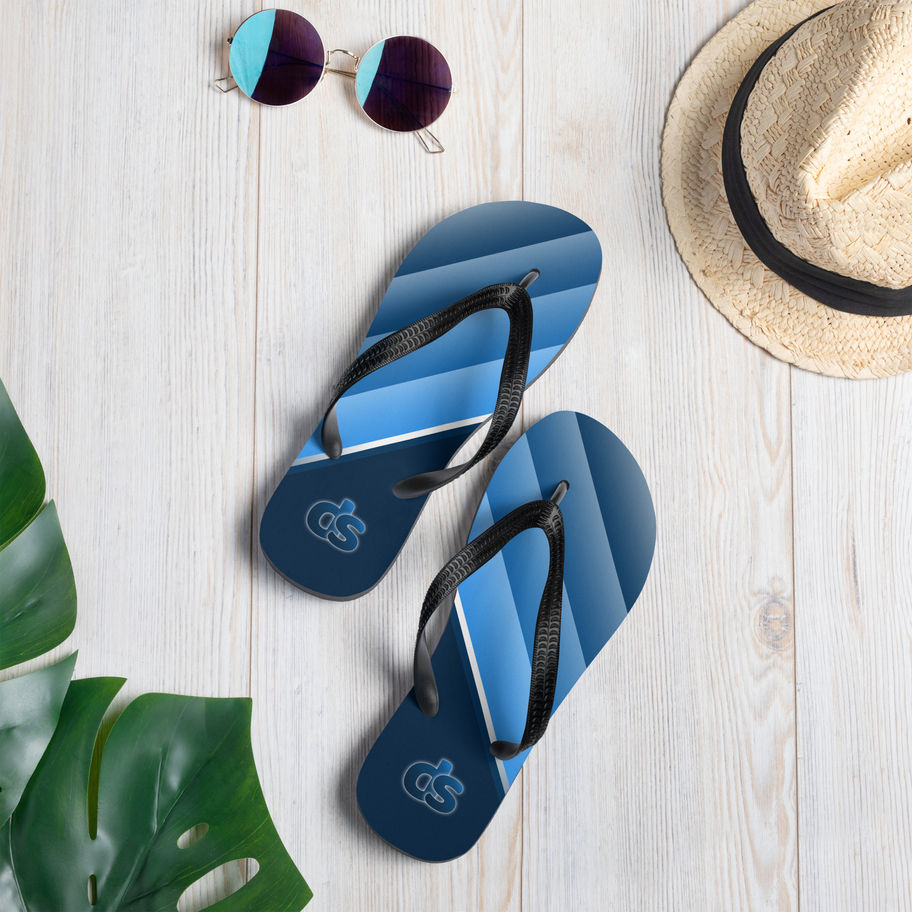 unisex flip-flops blueberry