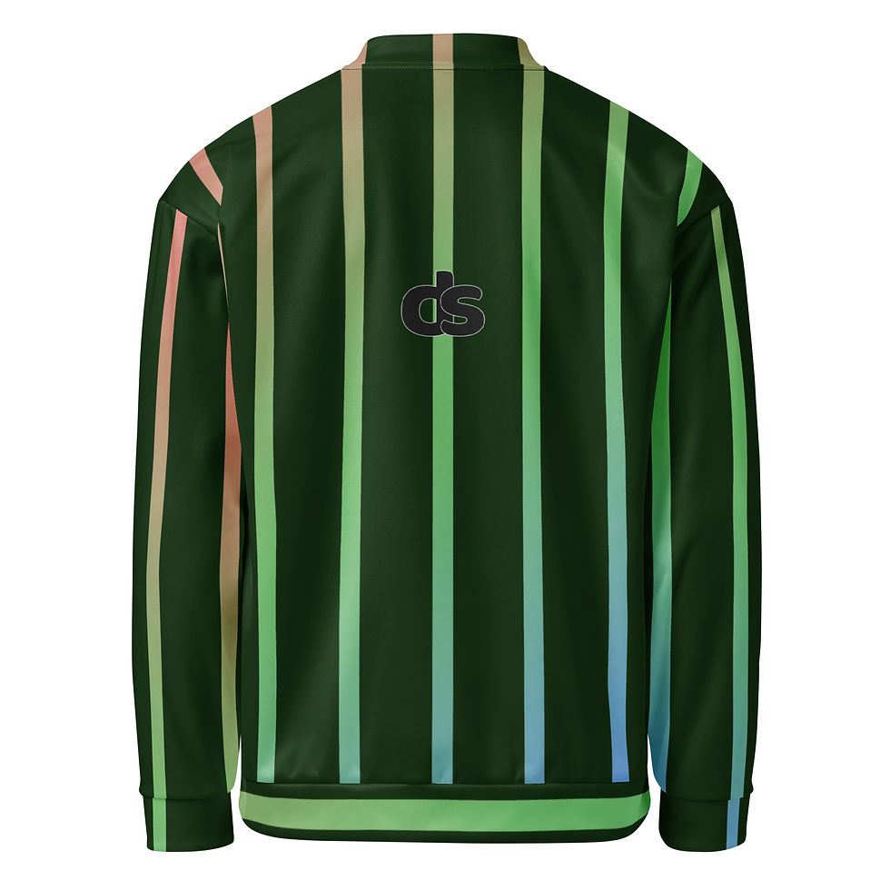 Green Unisex Bomber Jacket