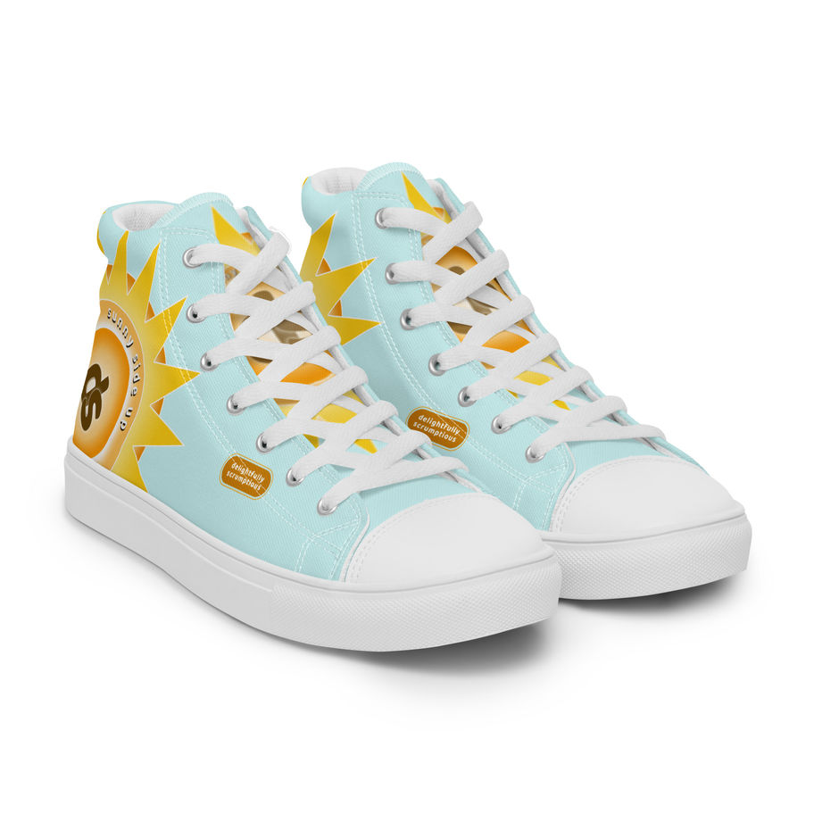 Mens High-Top Shoes Blue