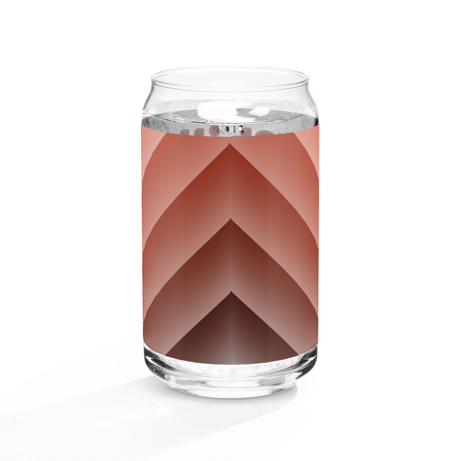 Can-Shaped Glass with optional Straw and Lid