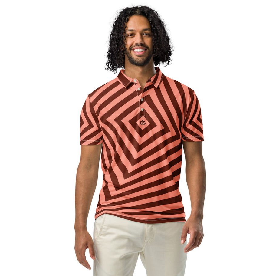 Mens Polo Shirt Peachy Brown