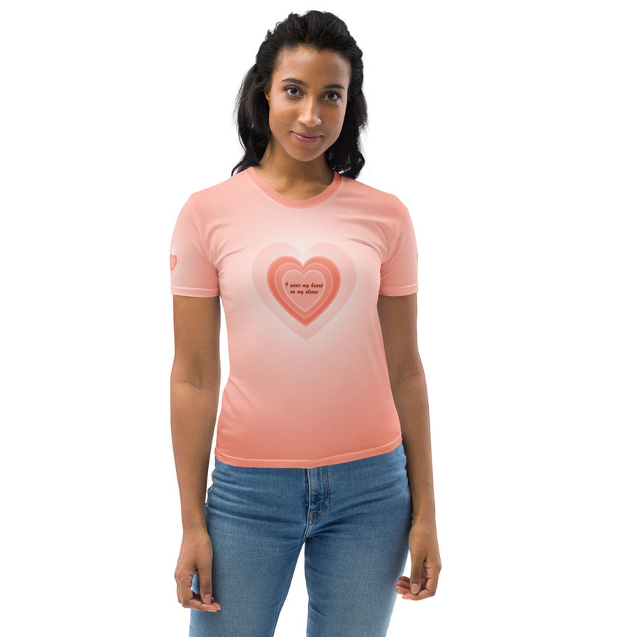 Peach Womens T-Shirt