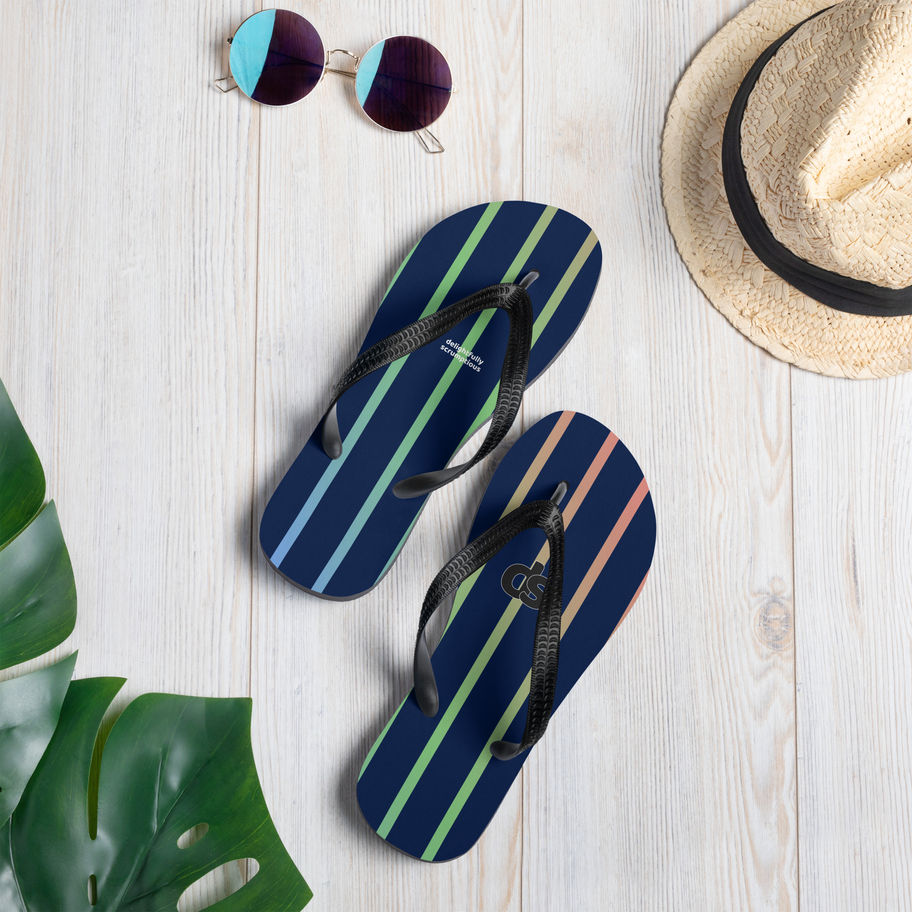 Navy Unisex Flip-Flops