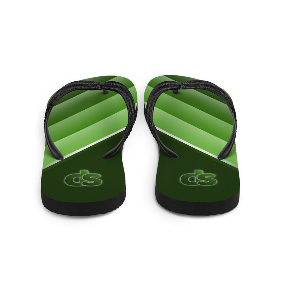 unisex flip-flops forest green