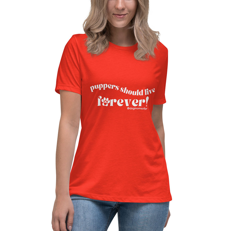 Thumbnail: "Puppers should live Forever" Women's Relaxed T-Shirt
