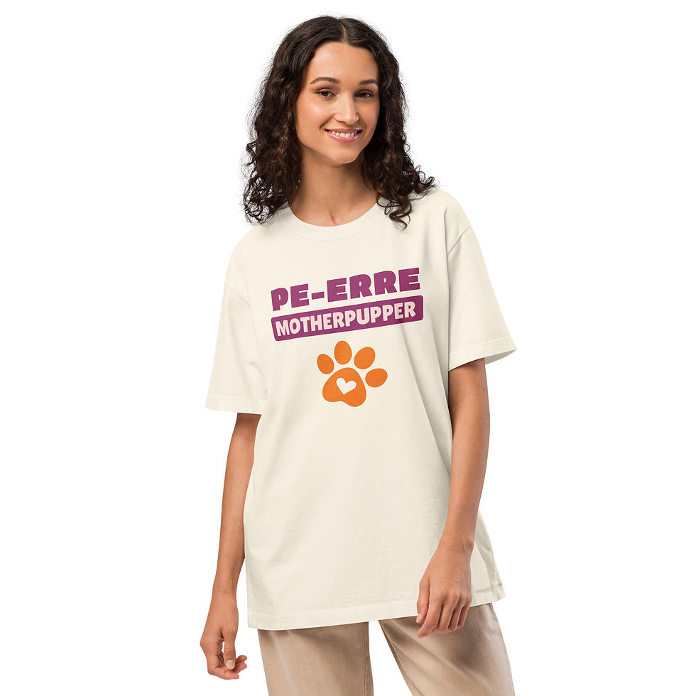 Thumbnail: Pe Erre Motherpupper Oversized Tee Purple