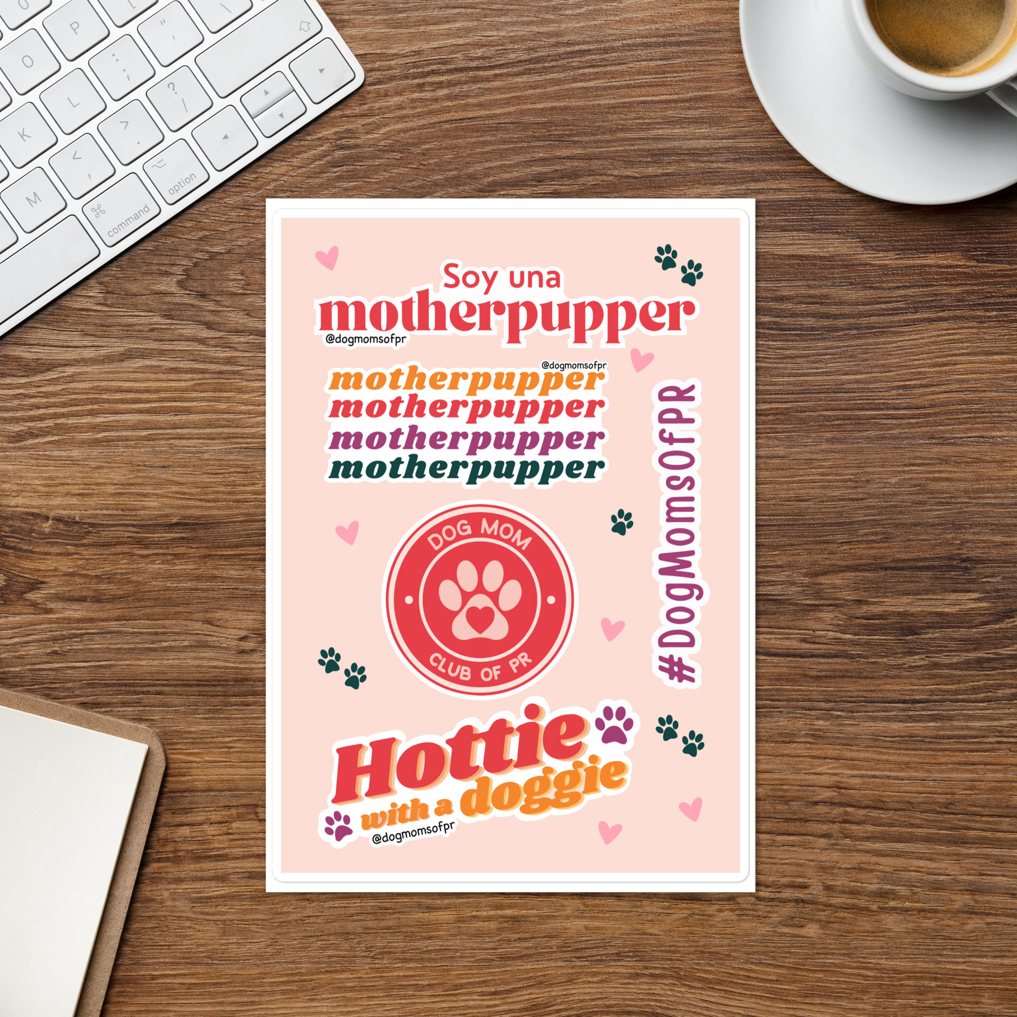 Las Motherpuppers of PR Sticker Sheet