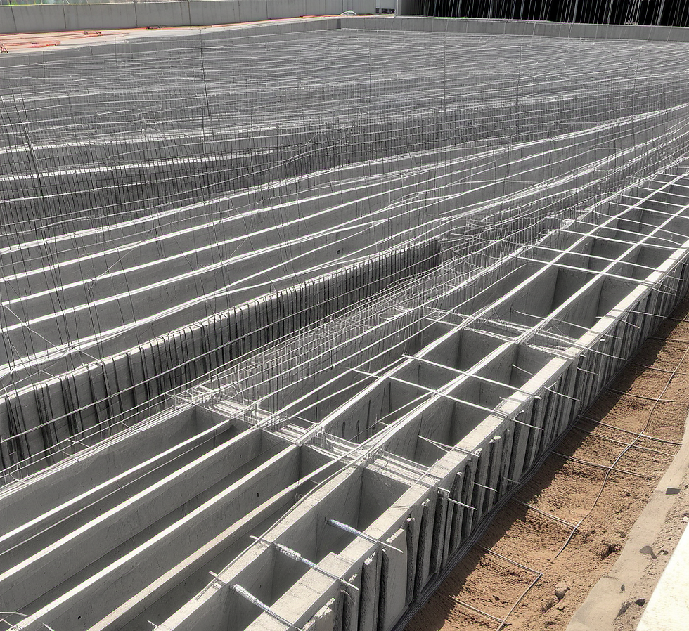 Precast concrete reinforced with rebar