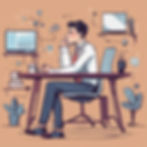 business person thinking about the internet