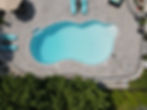 birds eye view of a swimming pool