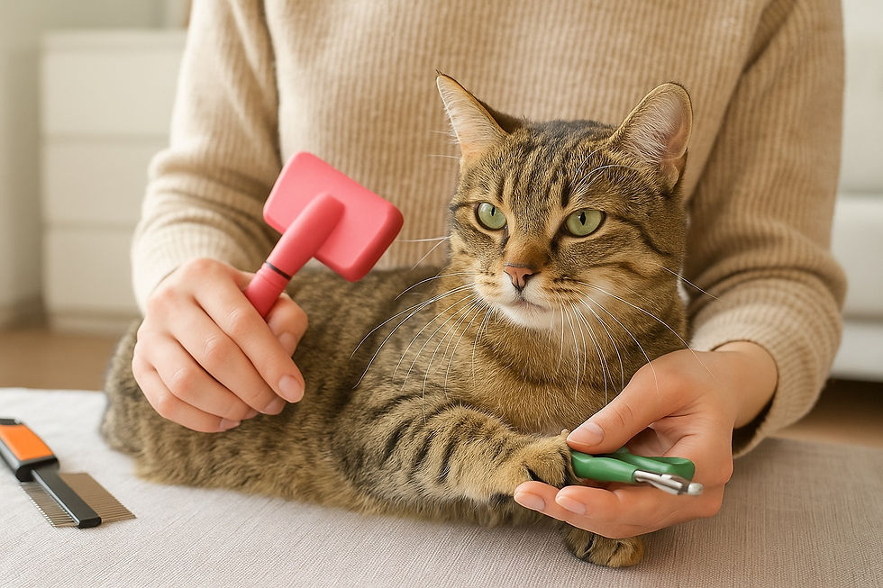 cat grooming supplies