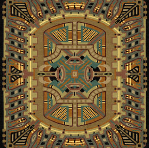 Indavaho: hand-knotted rug in Tibetan Wool