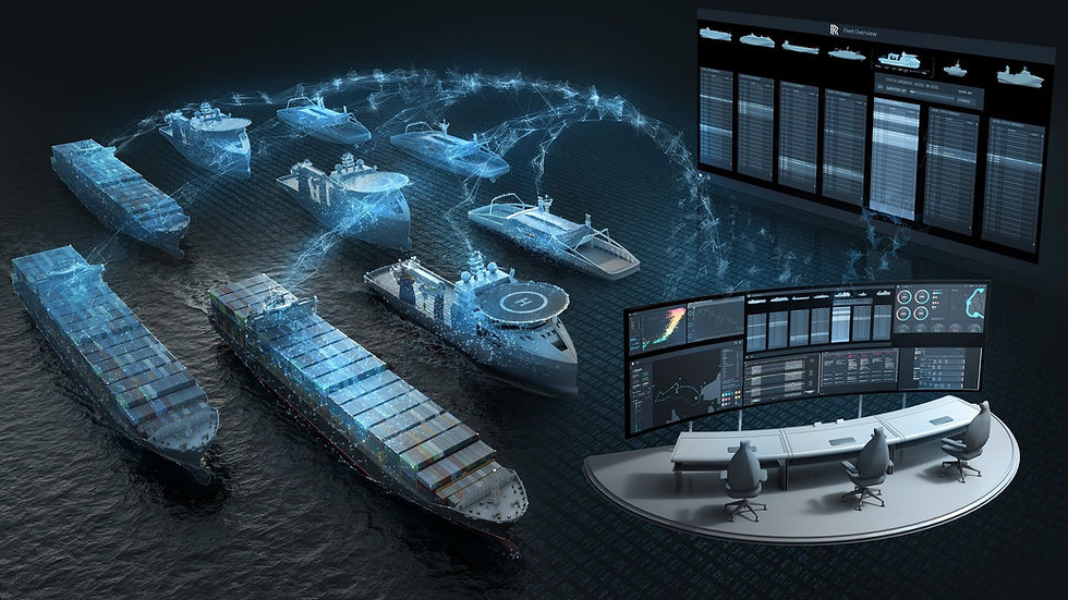 Ship control centre for autonomous journ