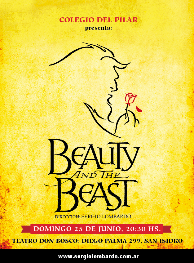 BELLA Y BESTIA, afiche