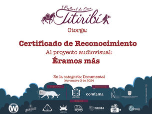 ¡Celebrando un gran triunfo en el Primer Festival de Cine en Titiribí!