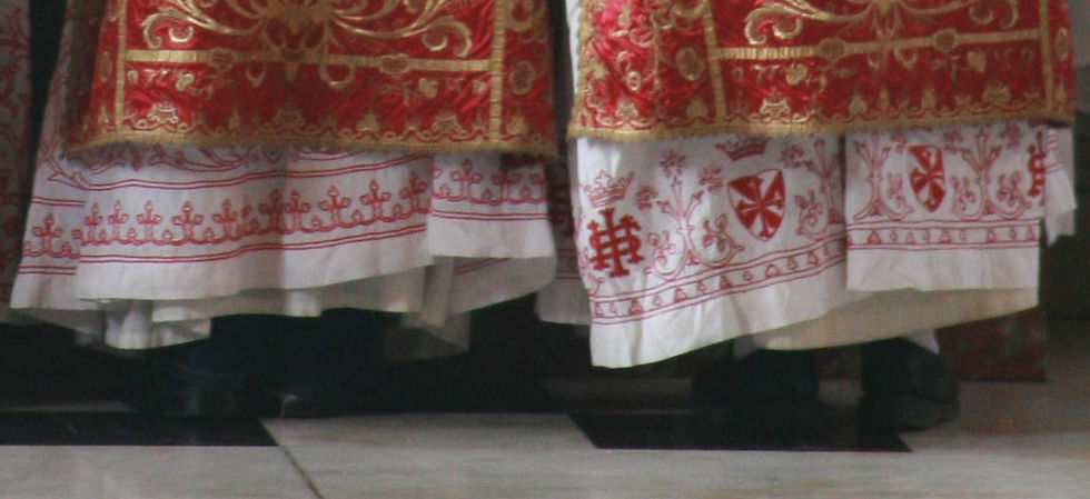 Red Embroidered Alb-Vestment