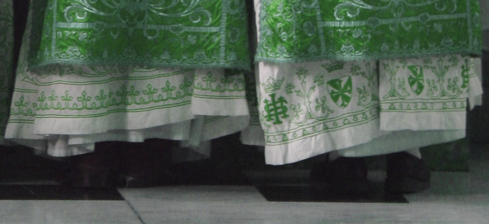 Green Embroidered Alb with Vestment