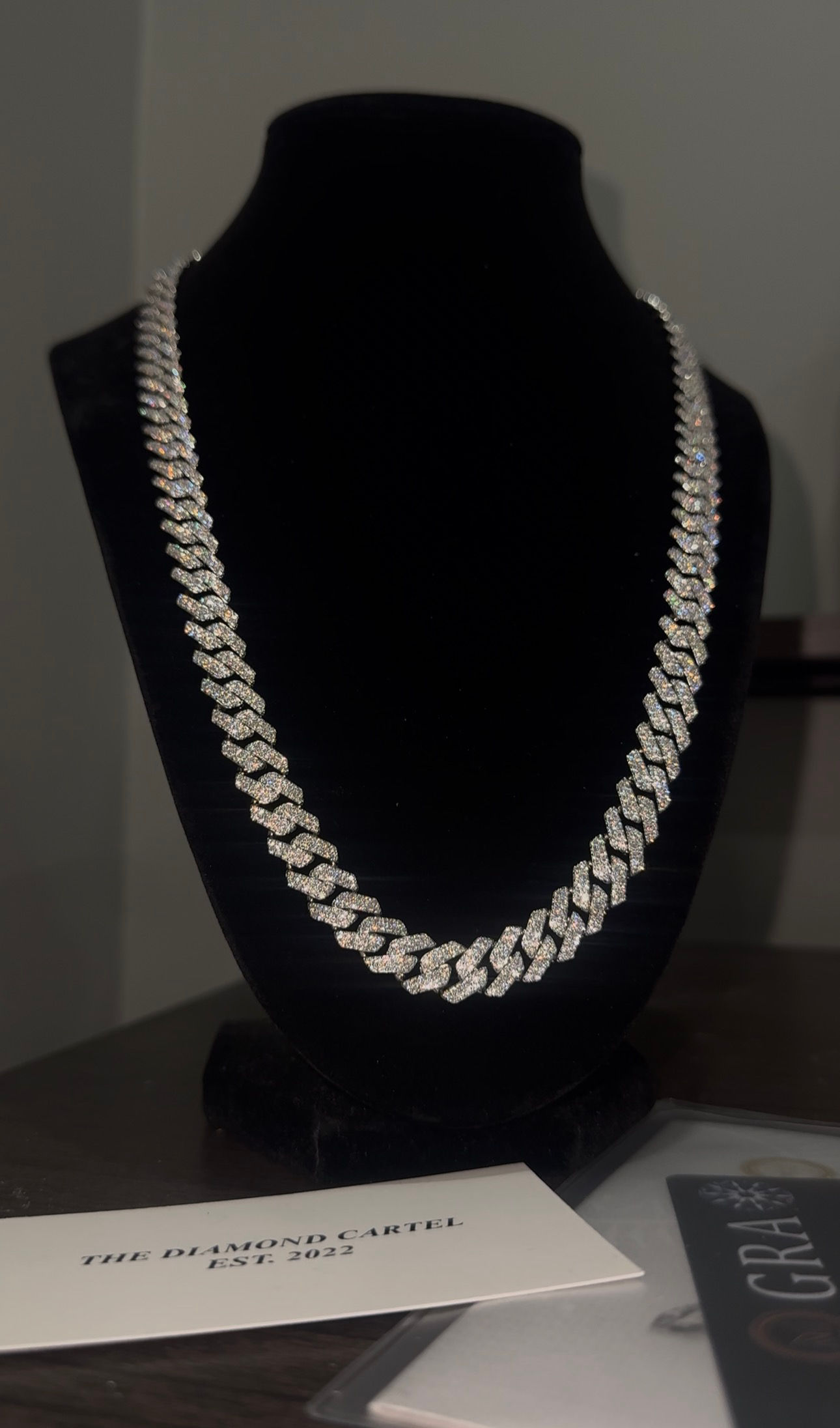 VVS1 Moissanite Cuban Chain 10mm-14mm